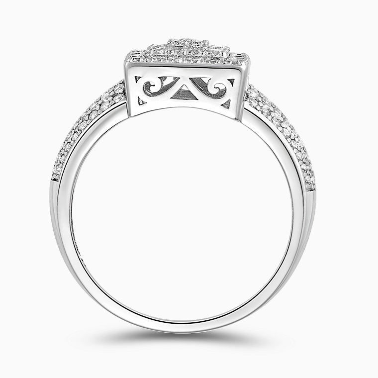 Shining Star Jewelry Custom Fashion Layer 925 Silver Zircon Square Ring Women Shining Star Jewelry Custom Fashion Layer 925 Silver Zircon Square Ring Women