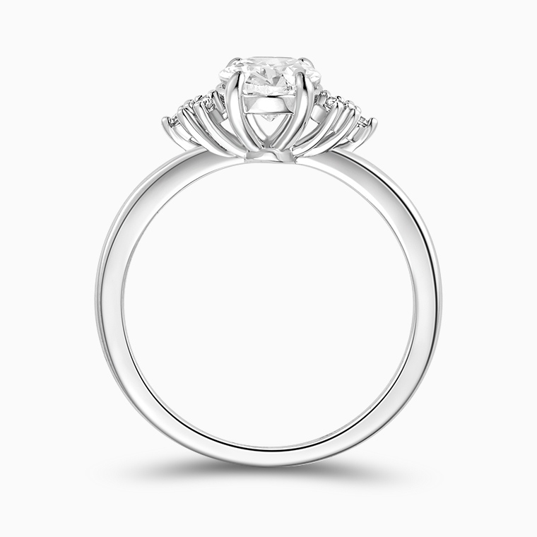 Shining Star Jewelry Pass Diamond Tester Moissanite Oval Cut Wedding Ring Women