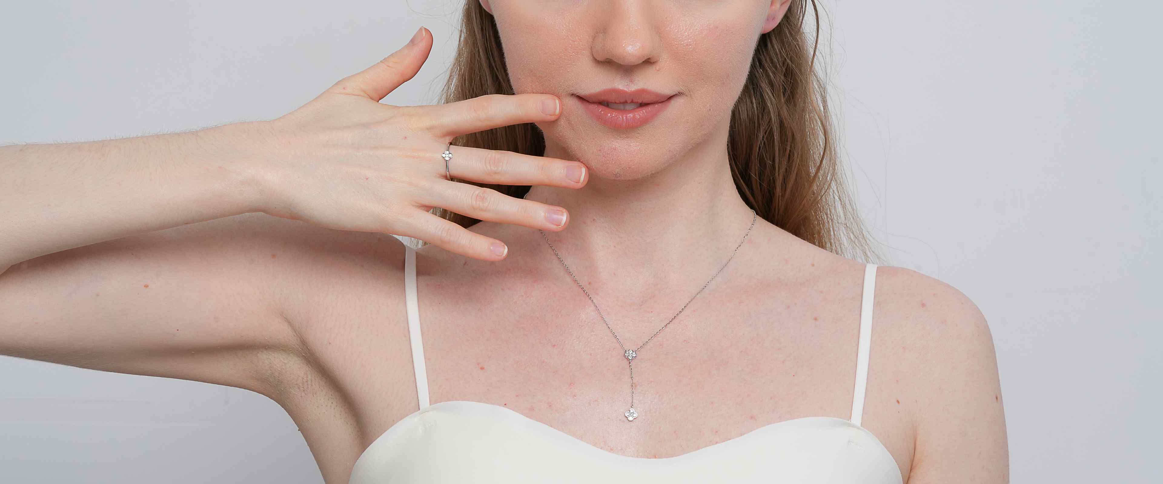 Shining Star Jewelry Hypoallergenic 925 Silver Jewelry Women Necklace Ring Sets Shining Star Jewelry Hypoallergenic 925 Silver Jewelry Women Necklace Ring Sets
