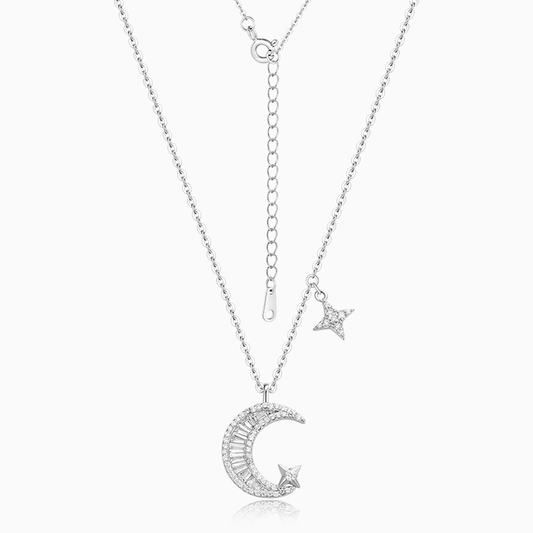 Moissanite 925 Sterling Silver Necklace Manufacturer for Women