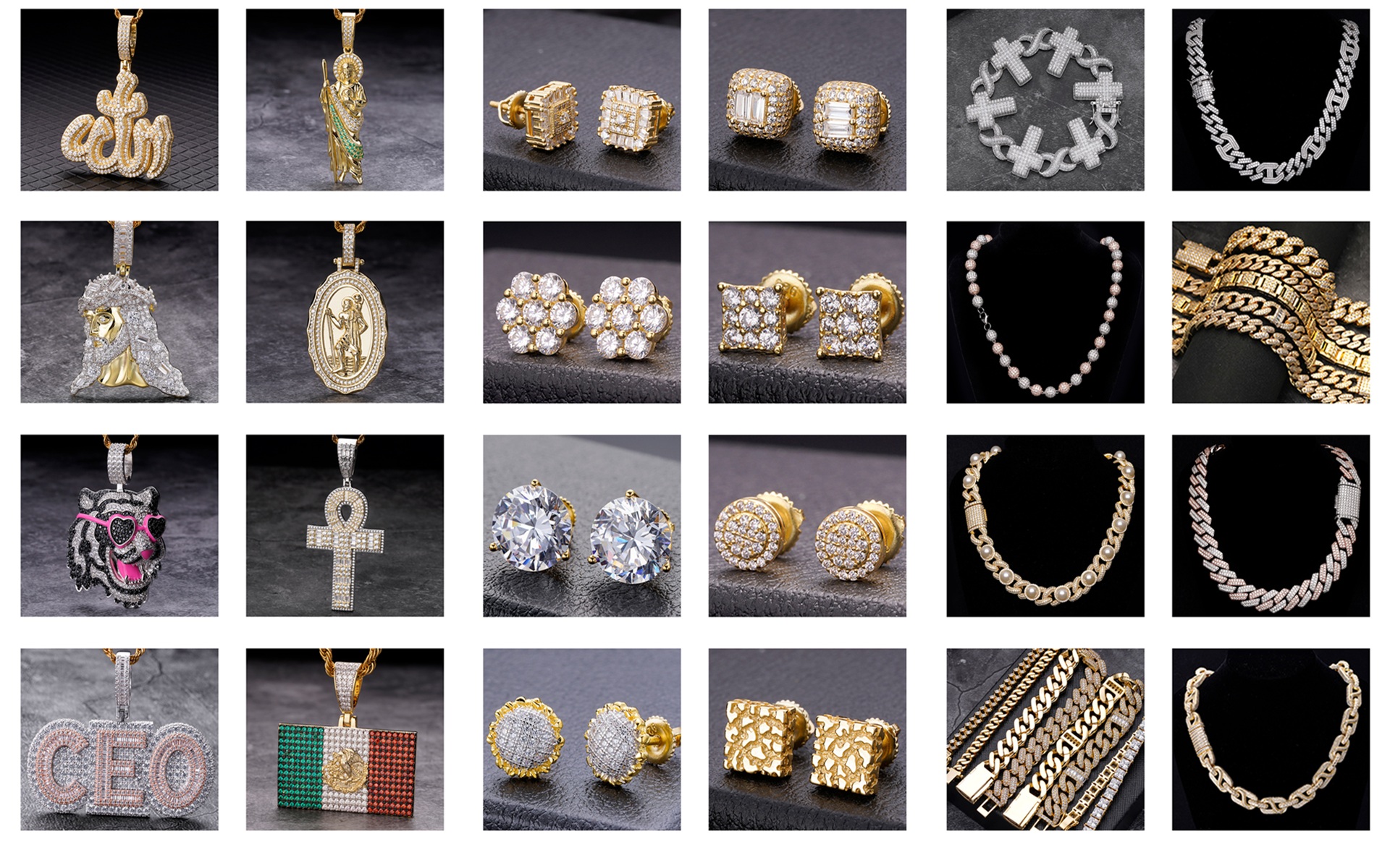 Cvd hip hop jewelry Moissanite manufacturer | lab diamonds hiphop jewelry manufacturer