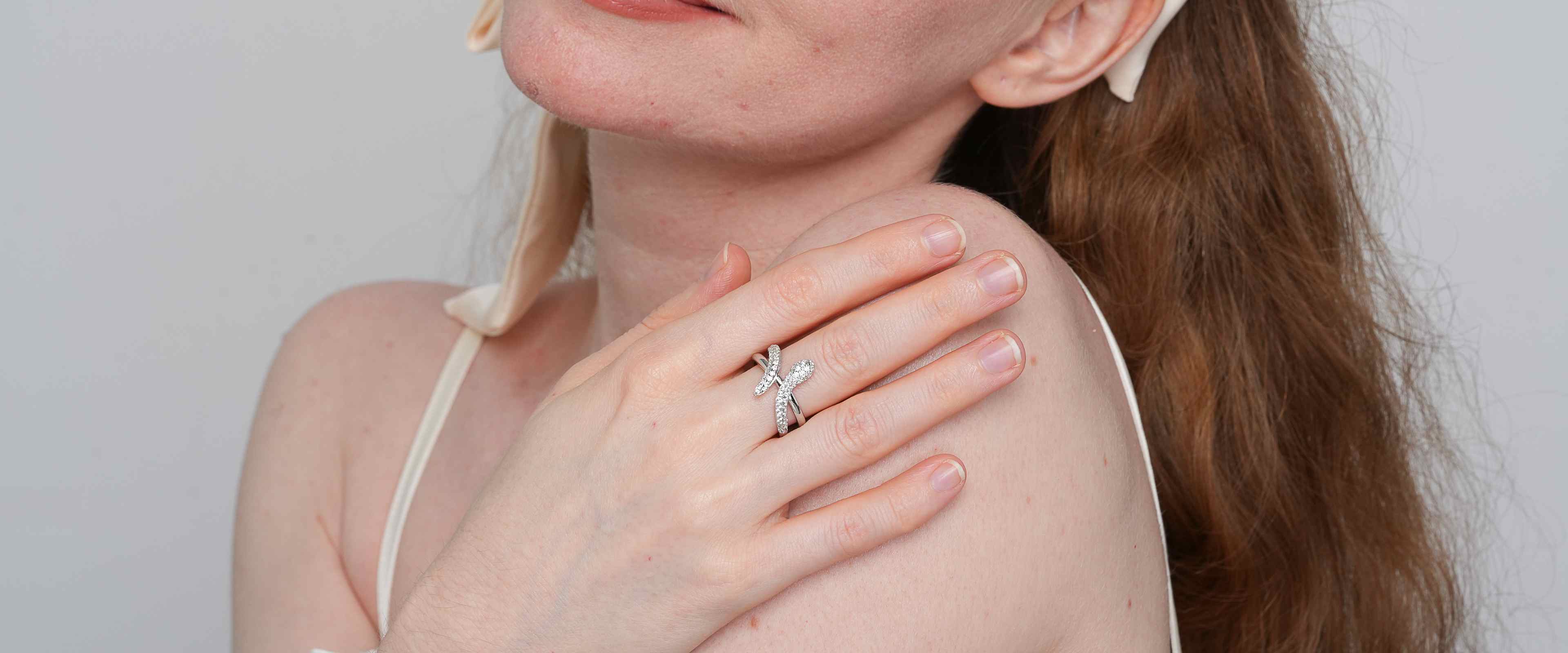 Shining Star Jewelry Adjustable Moissanite Three Dimensional Snake Open Ring Shining Star Jewelry Adjustable Moissanite Three Dimensional Snake Open Ring