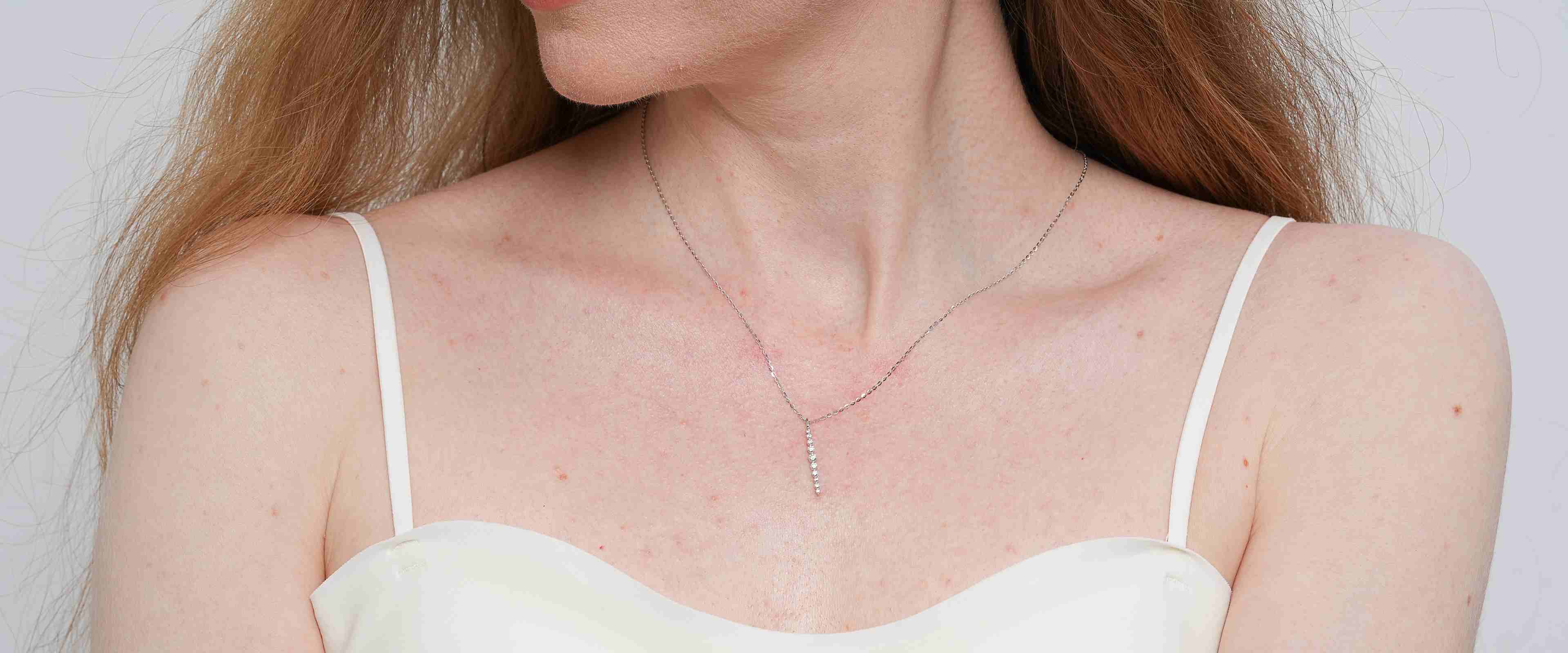 Shining Star Jewelry Elegant Shape Dangling Moissanite Pendant Fine Necklace Shining Star Jewelry Elegant Shape Dangling Moissanite Pendant Fine Necklace