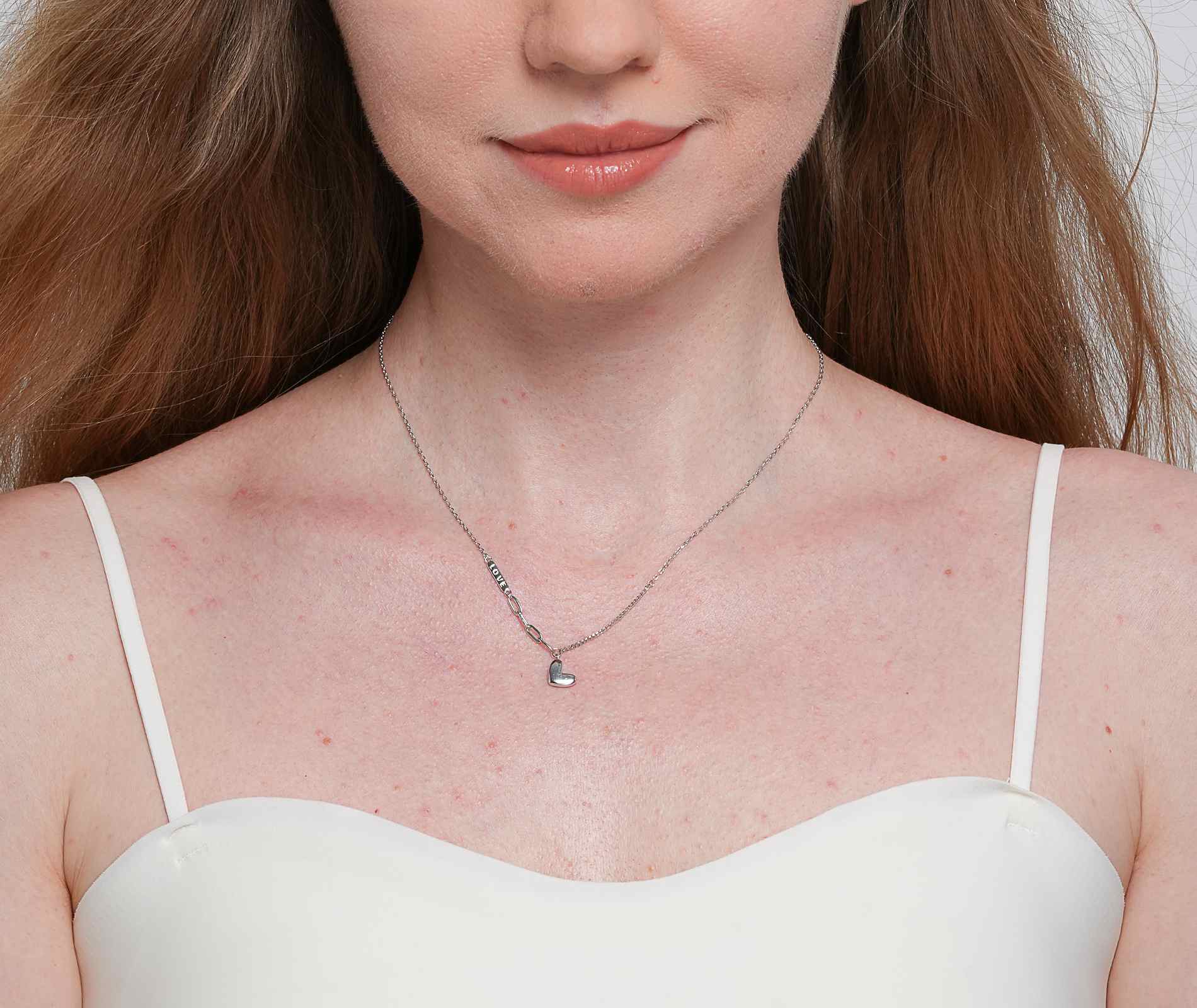 Shining Star Jewelry Adjustable 925 Sterling Silver Smooth Heart Fine Necklace Shining Star Jewelry Adjustable 925 Sterling Silver Smooth Heart Fine Necklace