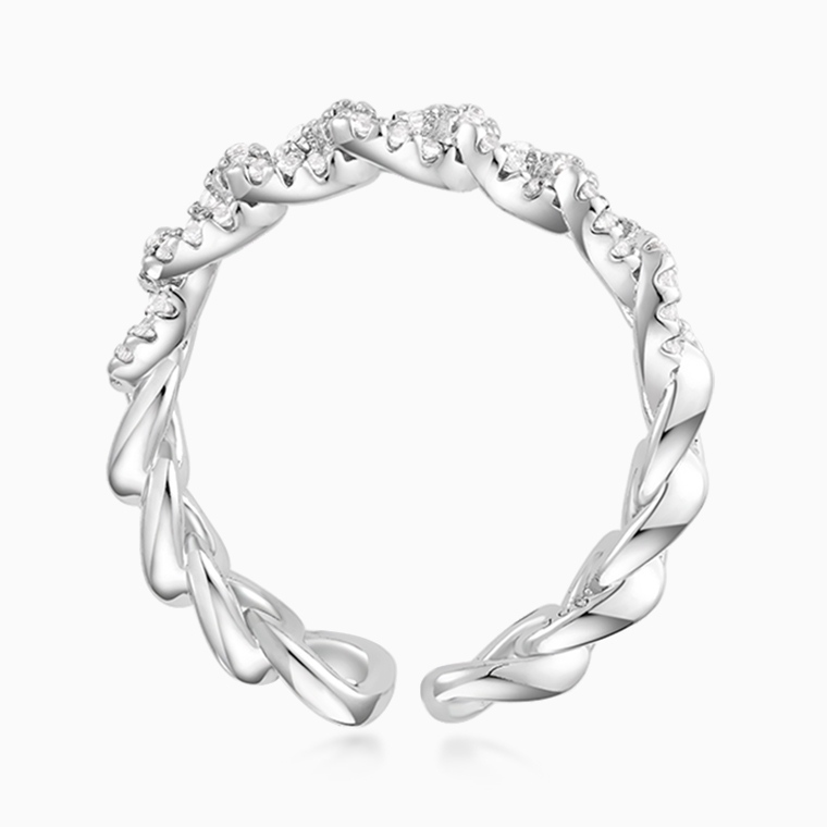 Shining Star Jewelry Hip Hop Style Fashion Cubic Zirconia Women Cuban Open Ring Shining Star Jewelry Hip Hop Style Fashion Cubic Zirconia Women Cuban Open Ring