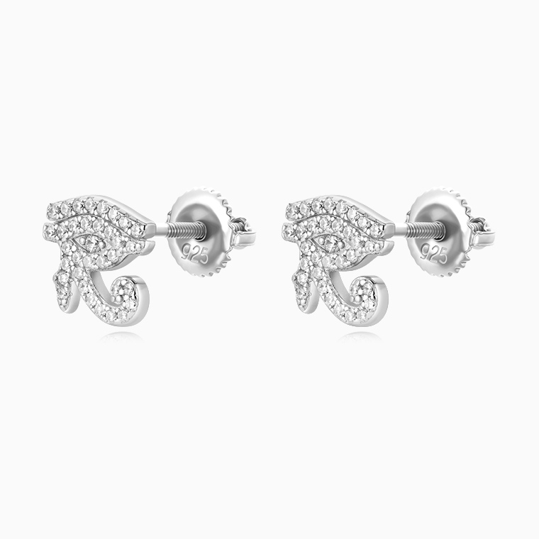 Shining Star Jewelry New Design Hip Hop Mens Moissanite 925 Silver Eye Earrings
