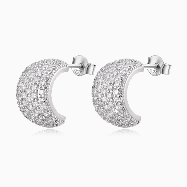 Shining Star Jewelry Charming Full Diamond Zircon Iced Out Women's Stud Earrings Shining Star Jewelry Charming Full Diamond Zircon Iced Out Women's Stud Earrings