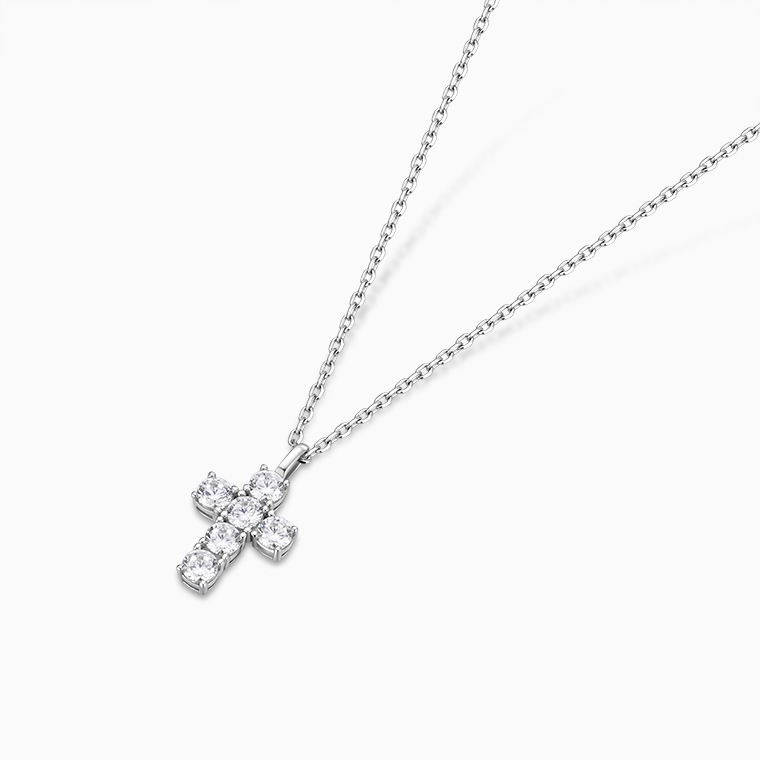 Shining Star Jewelry Adjustable VVS Moissanite Cross Pendant Fine Necklace Women Shining Star Jewelry Adjustable VVS Moissanite Cross Pendant Fine Necklace Women