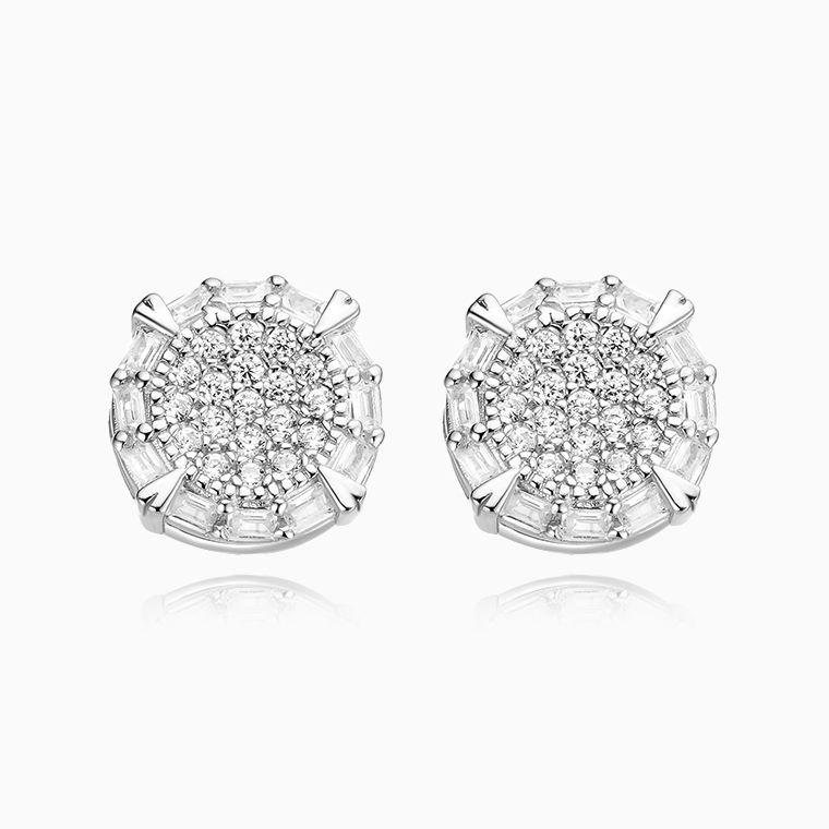 Shining Star Jewelry New Fashion Hip Hop Mens Iced Out Moissanite Stud Earrings