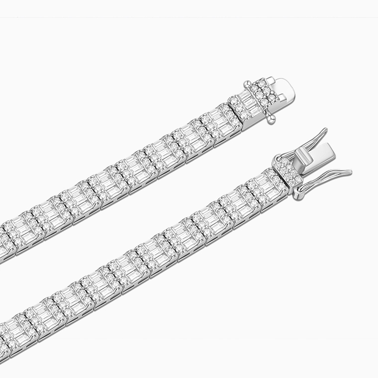 Shining Star Jewelry Hip Hop Fashion Baguette Iced Out Women's Tennis Bracelet Shining Star Jewelry Hip Hop Fashion Baguette Iced Out Women's Tennis Bracelet