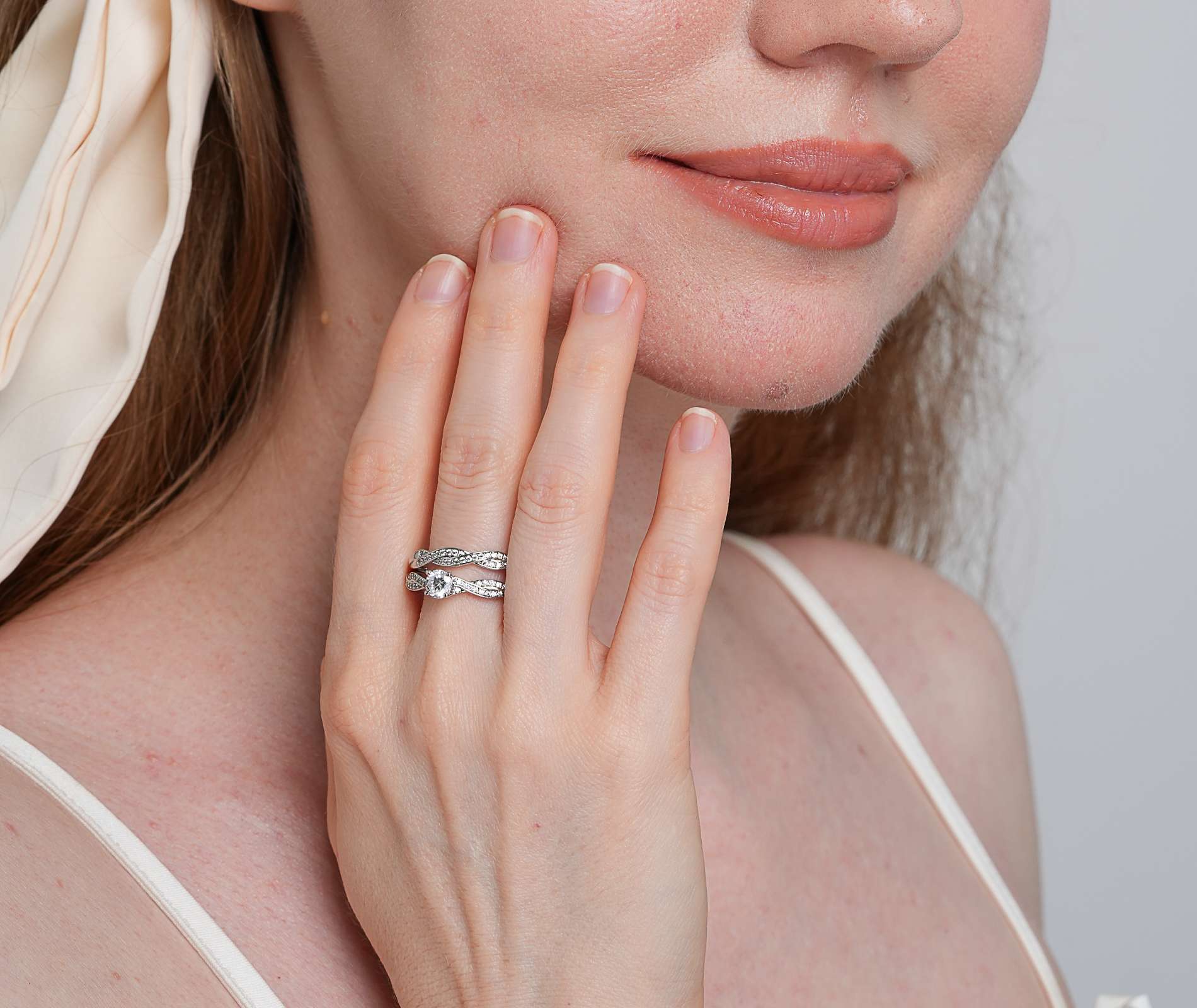 Shining Star Jewelry Valentine's Day Gift 0.5ct Main Moissanite Couple Rings Shining Star Jewelry Valentine's Day Gift 0.5ct Main Moissanite Couple Rings