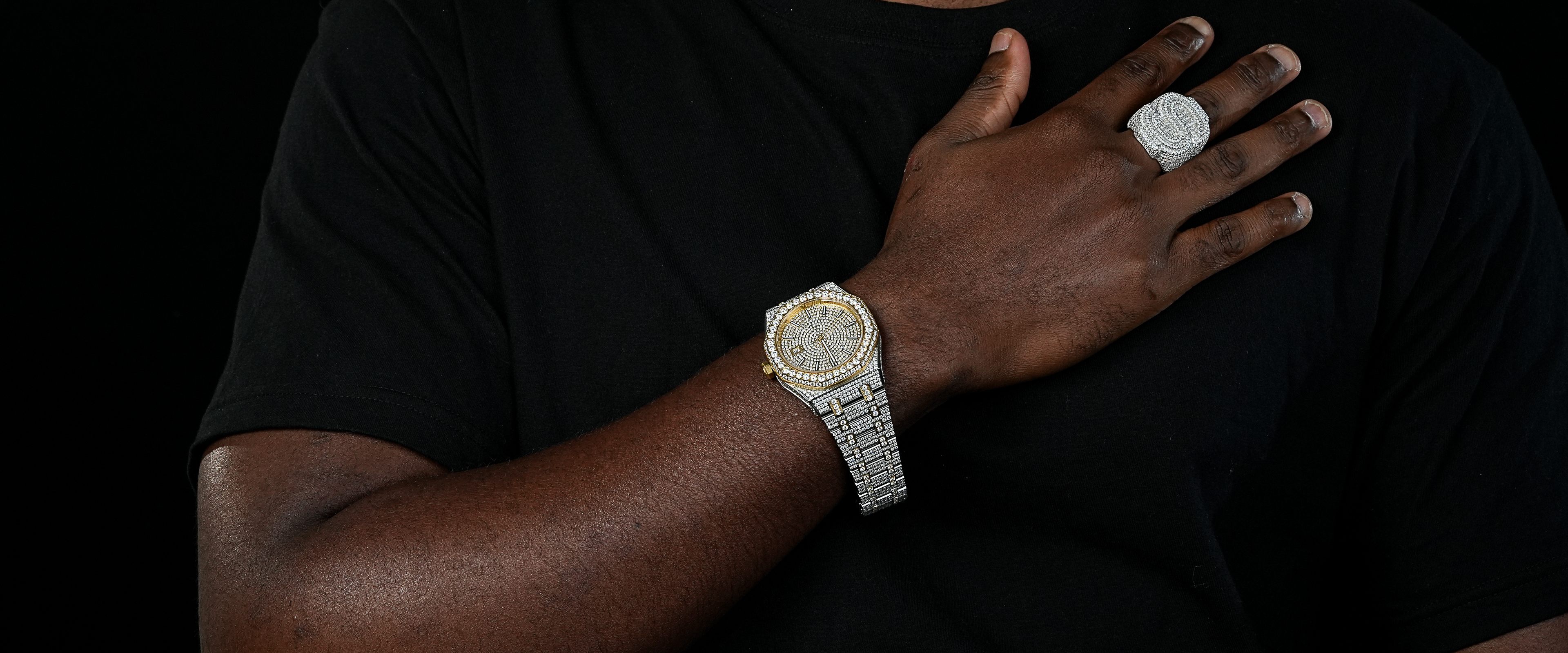 Shining Star Jewelry Men Watches High Quality Mechanical Design Diamond Watches