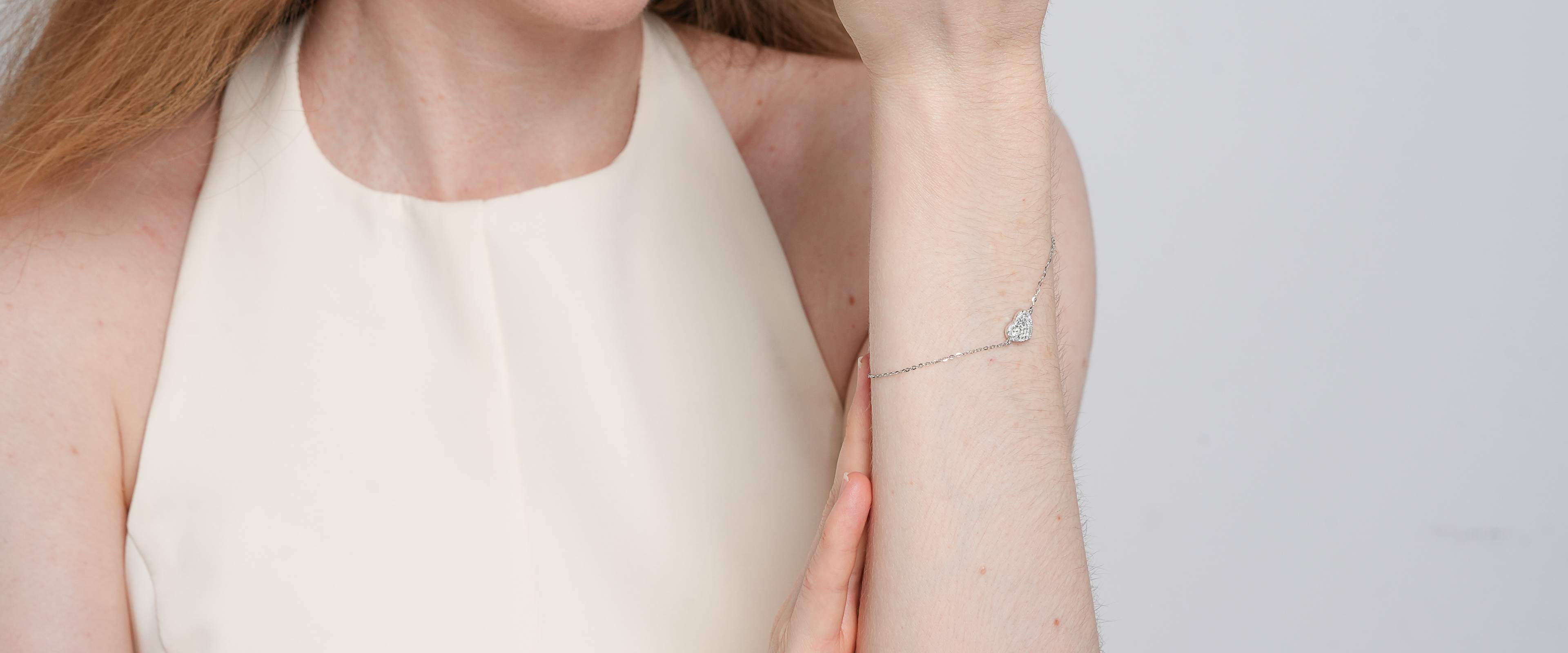 Shining Star Jewelry Adjustable Iced Out Solid Heart Shaped Fine Bracelet Women Shining Star Jewelry Adjustable Iced Out Solid Heart Shaped Fine Bracelet Women