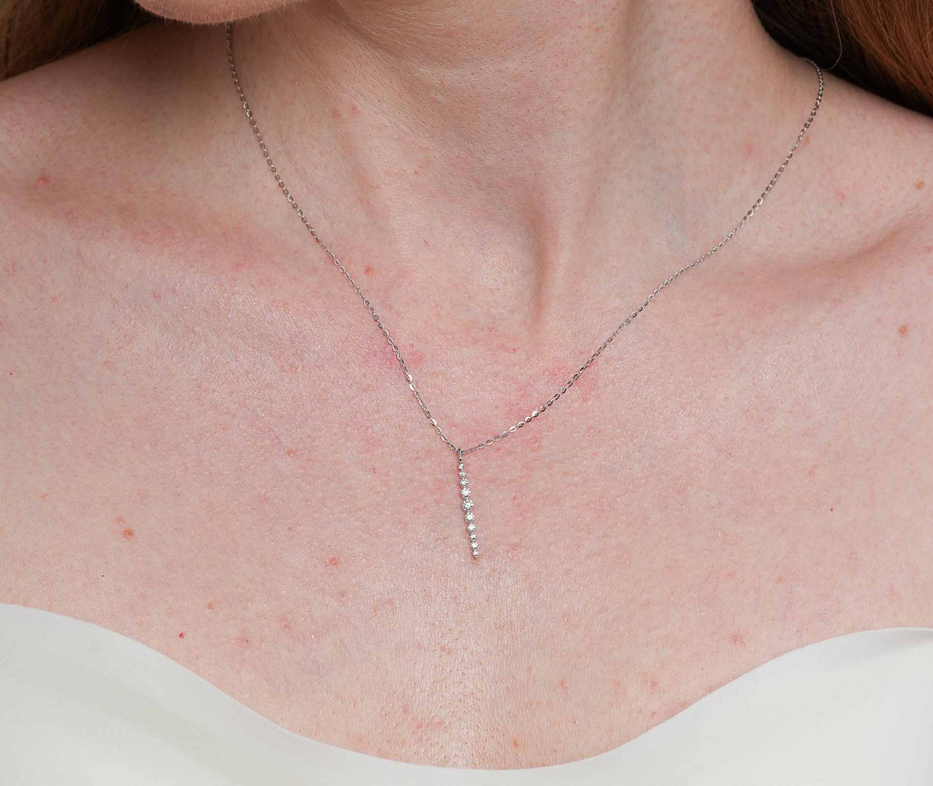 Shining Star Jewelry Elegant Shape Dangling Moissanite Pendant Fine Necklace Shining Star Jewelry Elegant Shape Dangling Moissanite Pendant Fine Necklace