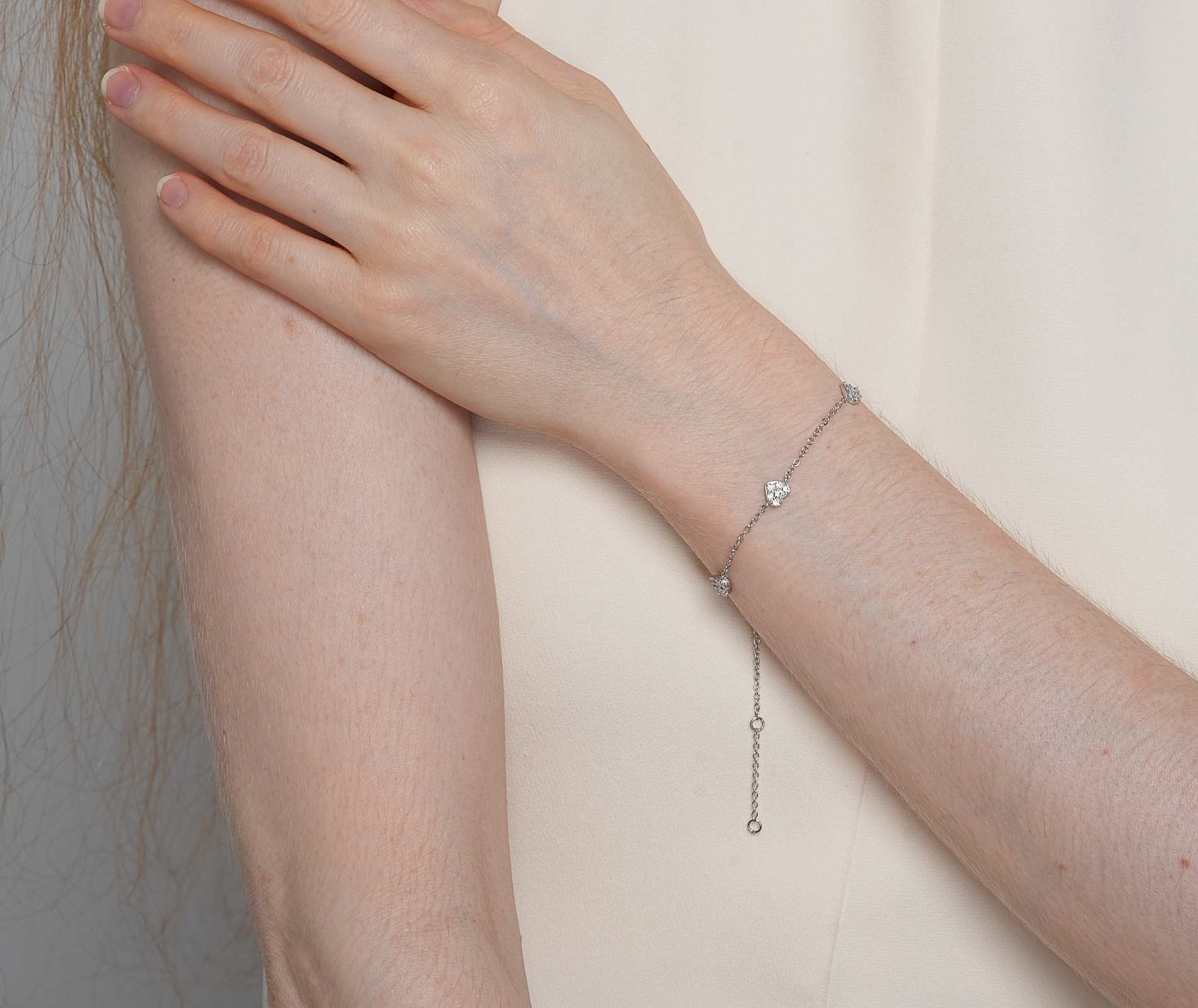 Shining Star Jewelry Adjustable Zircon Love Heart Women's Fine Bracelet Shining Star Jewelry Adjustable Zircon Love Heart Women's Fine Bracelet