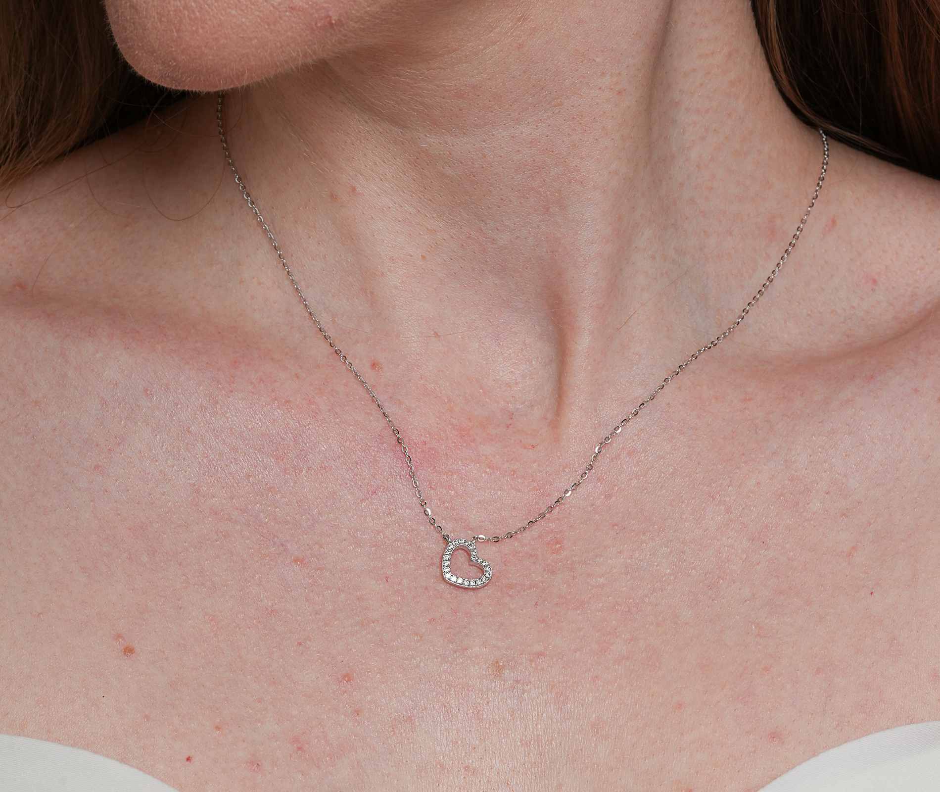 Shining Star Jewelry Lover Gift Zircon Hollow Heart Pendant Fine Necklace Women Shining Star Jewelry Lover Gift Zircon Hollow Heart Pendant Fine Necklace Women