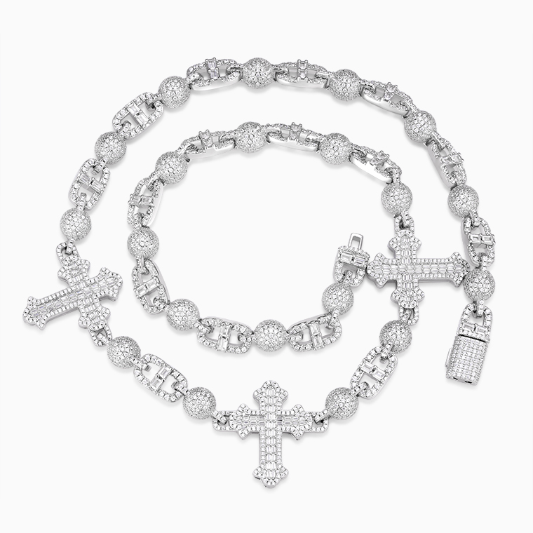 Men's Hip-Hop Necklace | 925 Silver Moissanite/Zircon- Shining Star