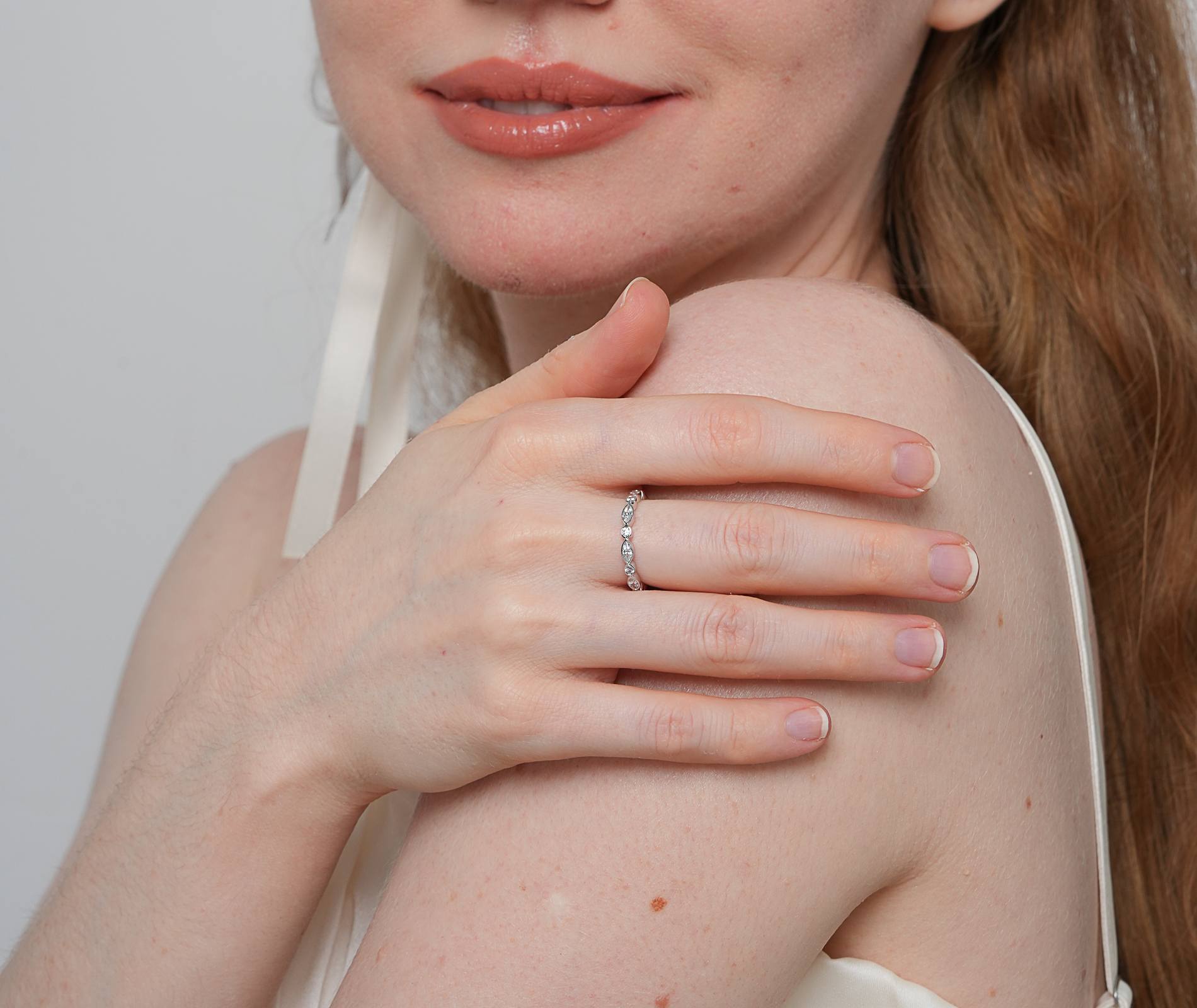 Shining Star Jewelry Sterling Silver Iced Out CZ Anniversary Gift Eternity Ring Shining Star Jewelry Sterling Silver Iced Out CZ Anniversary Gift Eternity Ring