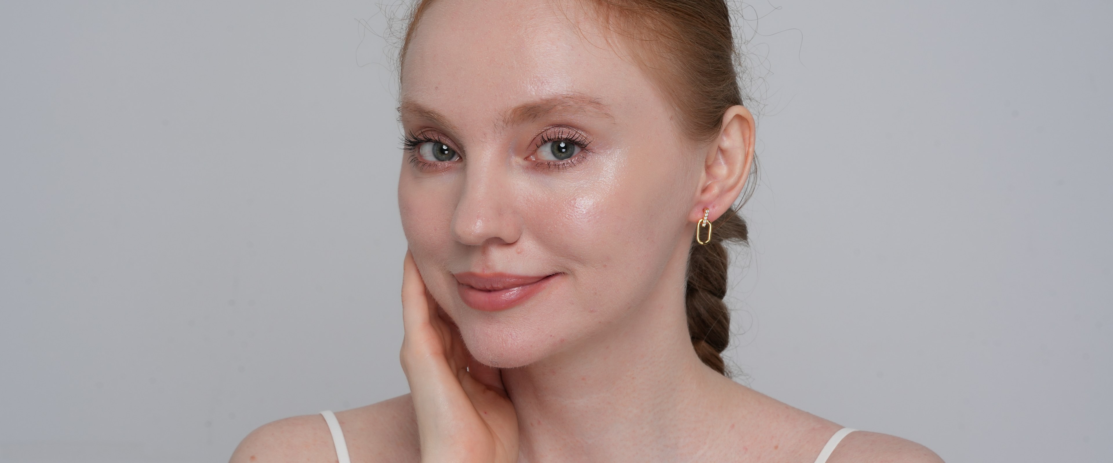 Shining Star Jewelry Simple Daily Style Solid 14K Gold CZ Dangling Stud Earrings