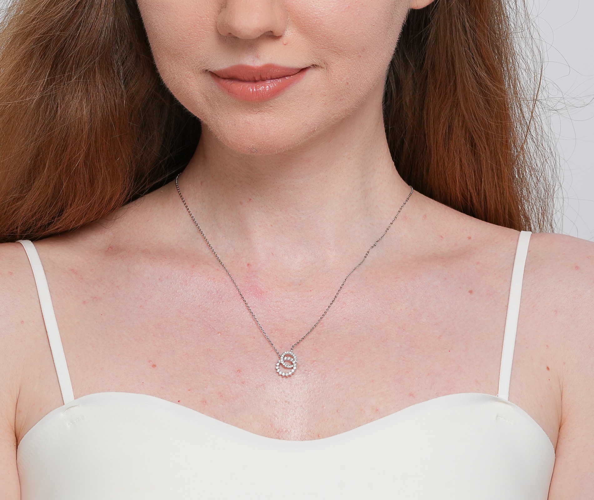 Shining Star Jewelry Sterling Silver Cubic Zirconia Fashion Pendant Necklaces