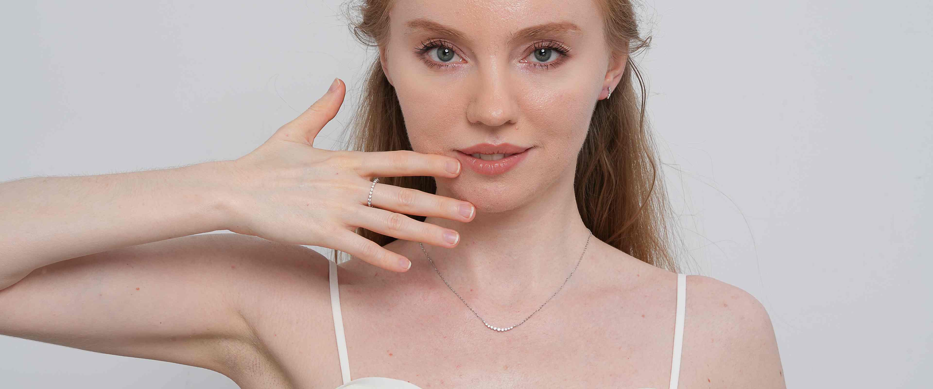 Shining Star Jewelry Women's 925 Silver VVS Moissanite Half Eternity Jewelry Set Shining Star Jewelry Women's 925 Silver VVS Moissanite Half Eternity Jewelry Set