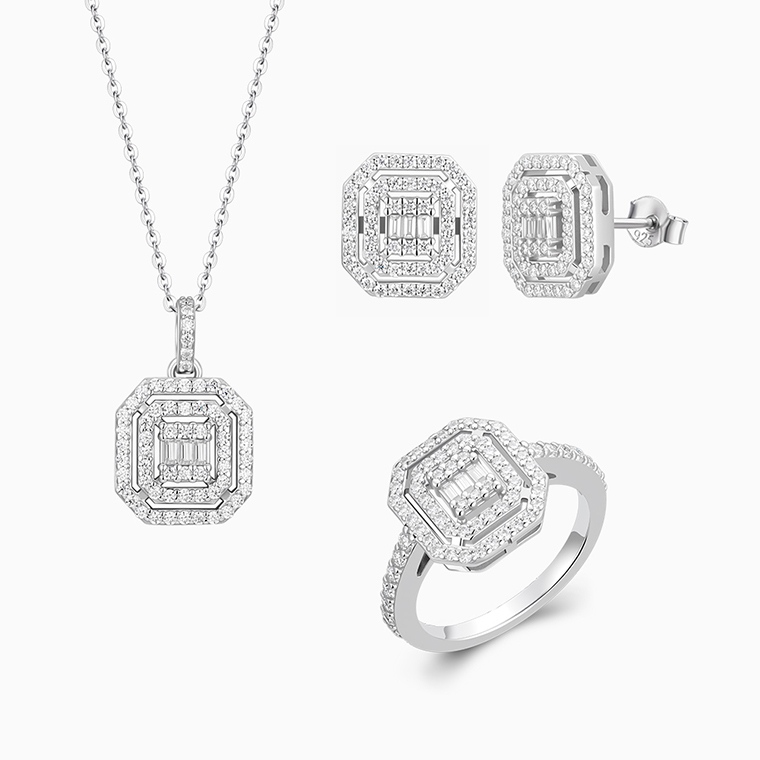 925 Sterling Silver Jewelry Sets for Women