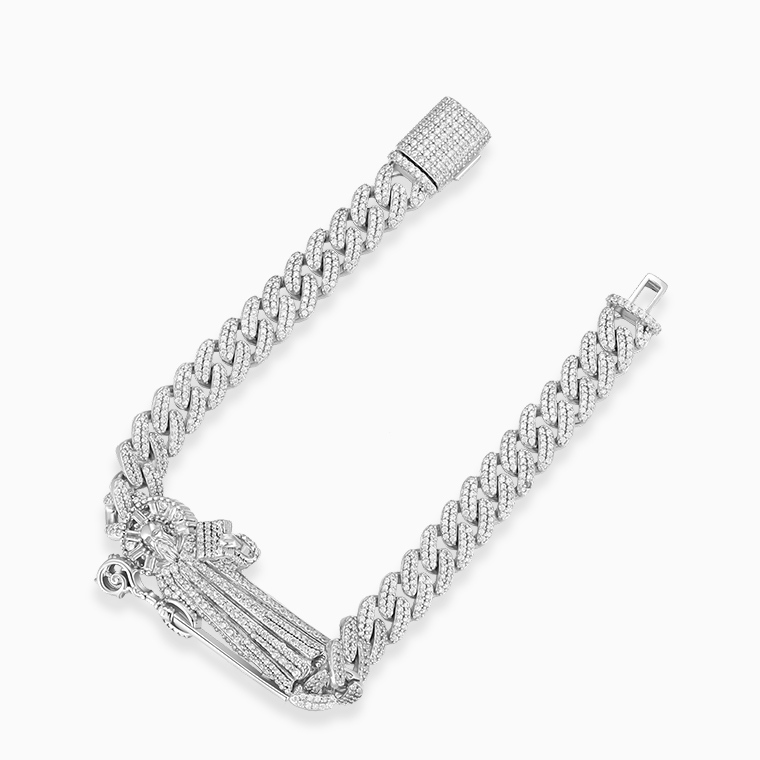 Shining Star Jewelry St Jude Charms CZ Iced Out San Judas Tadeo Cuban Bracelet