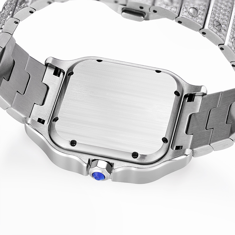 Iced Out Moissanite Mechanical Watch | Moissanite Men's Watch Wholesaler