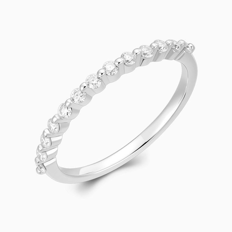 Shining Star Jewelry Women's 925 Silver VVS Moissanite Half Eternity Jewelry Set Shining Star Jewelry Women's 925 Silver VVS Moissanite Half Eternity Jewelry Set