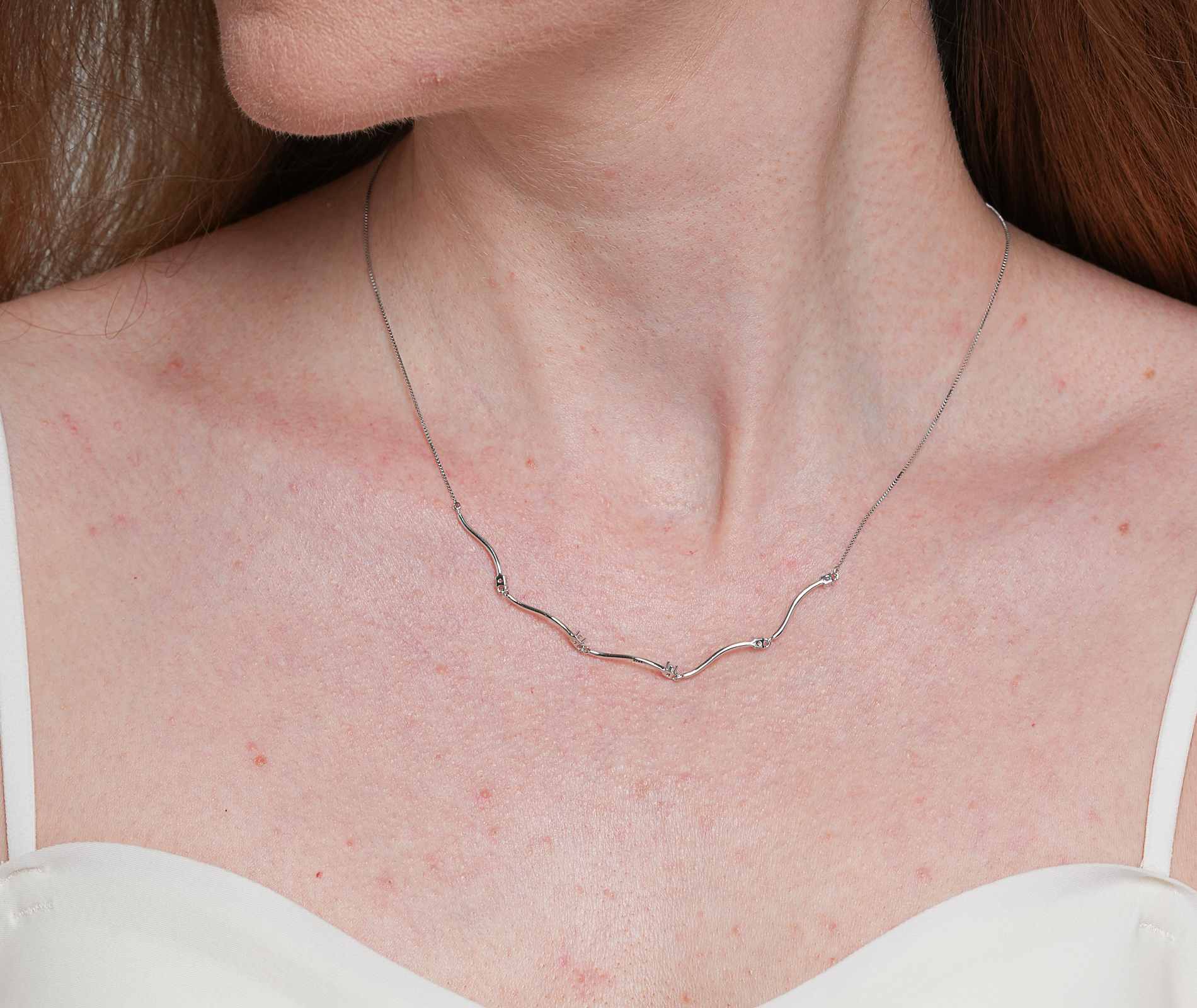 Shining Star Jewelry Women's Adjustable 925 Sterling Silver Zircon Fine Necklace Shining Star Jewelry Women's Adjustable 925 Sterling Silver Zircon Fine Necklace