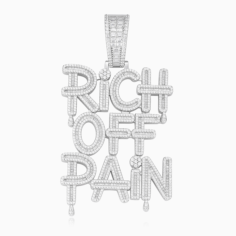 Shining Star Jewelry Wholesale Moissanite Alphabet Pendant For Men Shining Star Jewelry Wholesale Moissanite Alphabet Pendant For Men