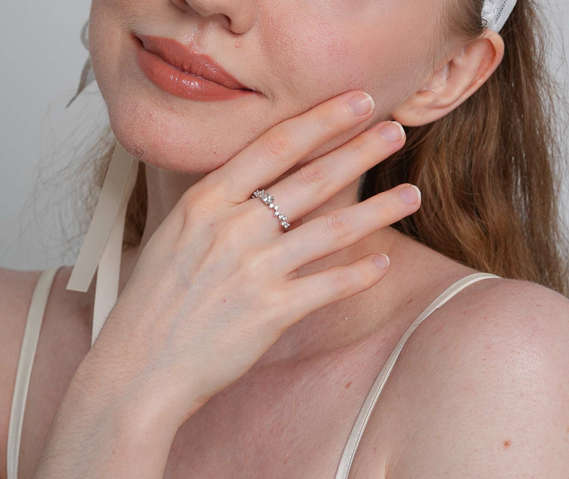 Shining Star Jewelry Holiday Gift Fashion Sterling Silver Diamond Women's Ring Shining Star Jewelry Holiday Gift Fashion Sterling Silver Diamond Women's Ring