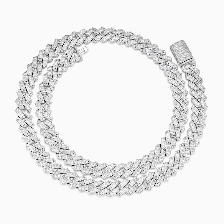 Moissanite Miami Cuban link necklace by Shining Star