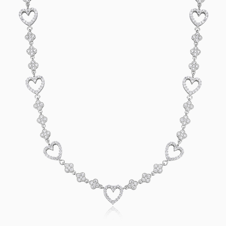 Moissanite 925 Sterling Silver Necklace Manufacturer for Women