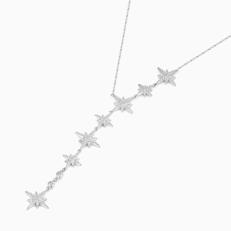 Shining Star Jewelry Adjustable Luxury Iced Out CZ Snowflake Fine Necklace Women Shining Star Jewelry Adjustable Luxury Iced Out CZ Snowflake Fine Necklace Women