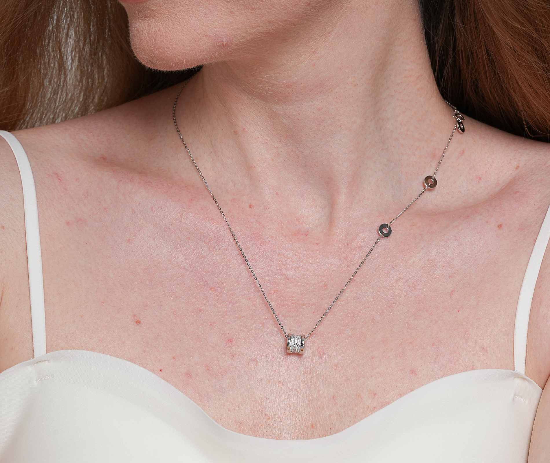 Shining Star Jewelry Women's Diamond 925 Silver Daily Simple Style Fine Necklace Shining Star Jewelry Women's Diamond 925 Silver Daily Simple Style Fine Necklace