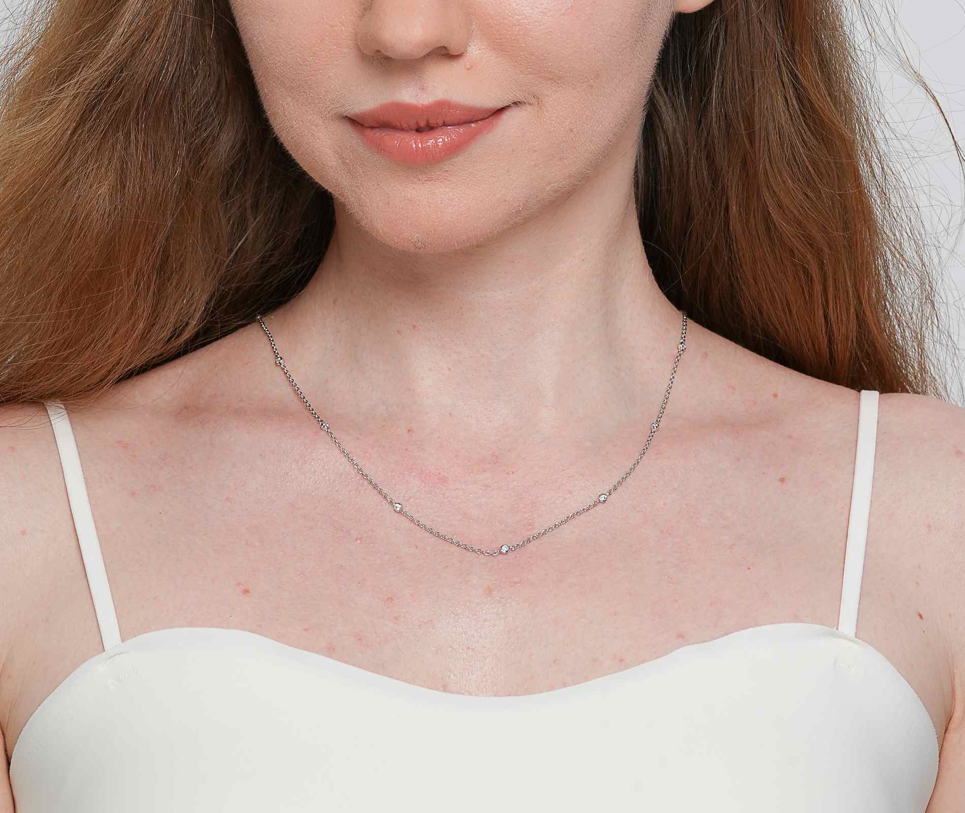 Shining Star Jewelry Women's Zircon 925 Sterling Silver Adjustable Fine Necklace Shining Star Jewelry Women's Zircon 925 Sterling Silver Adjustable Fine Necklace