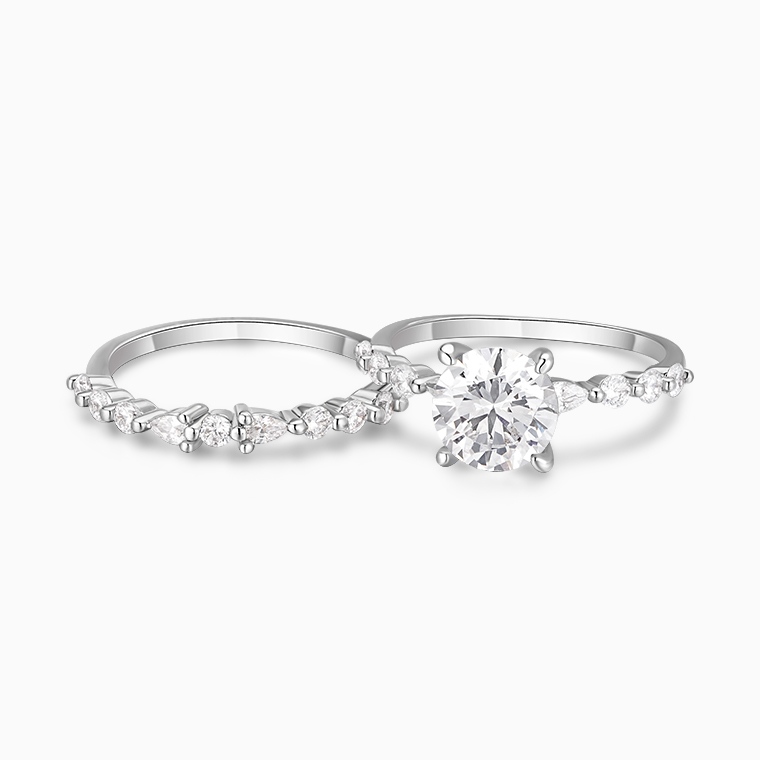Shining Star Jewelry Big Main Stone 2ct Moissanite Lover Gift Couple Rings Shining Star Jewelry Big Main Stone 2ct Moissanite Lover Gift Couple Rings
