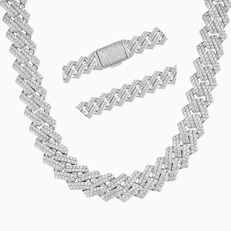 Men's Hip-Hop Chains | 925 Silver Moissanite/Zircon- Shining Star