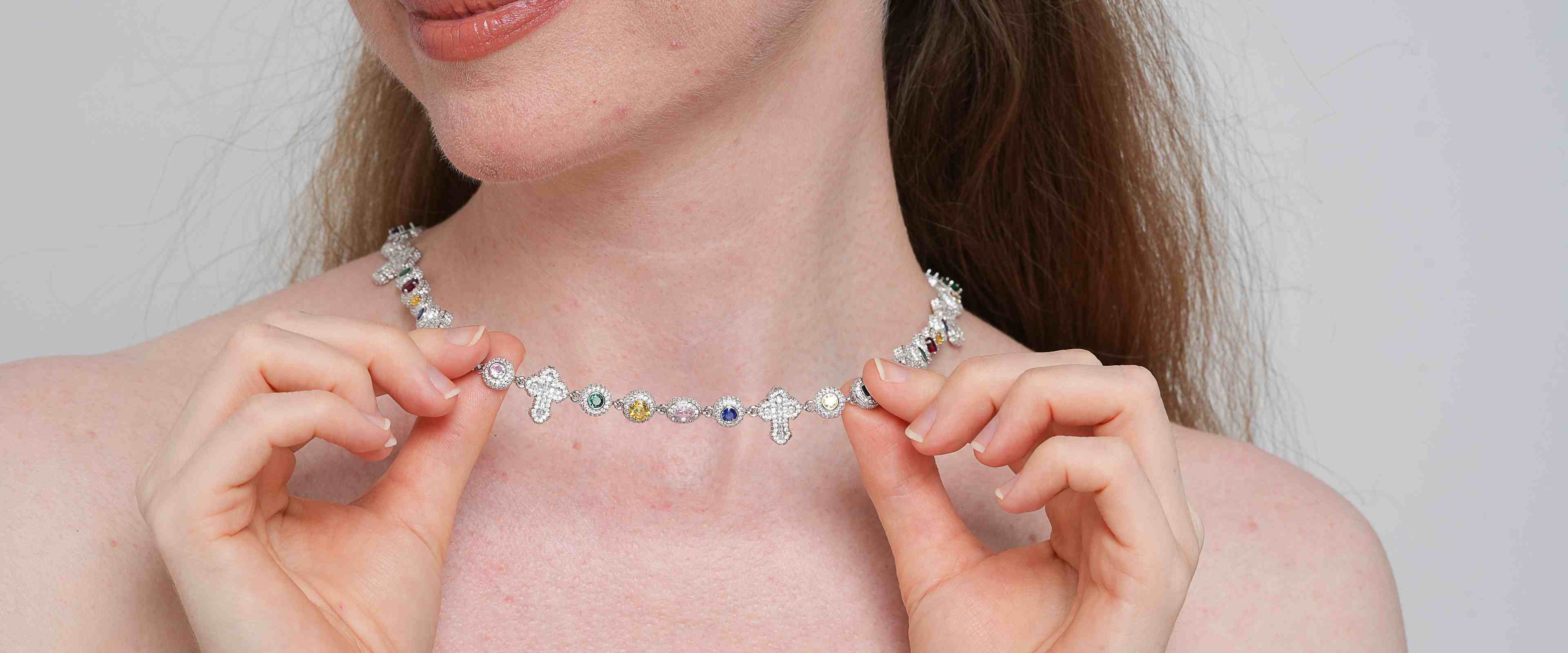 Shining Star Jewelry Woman's Hip Hop With Gold Plated Cross Necklace Chain Shining Star Jewelry Woman's Hip Hop With Gold Plated Cross Necklace Chain