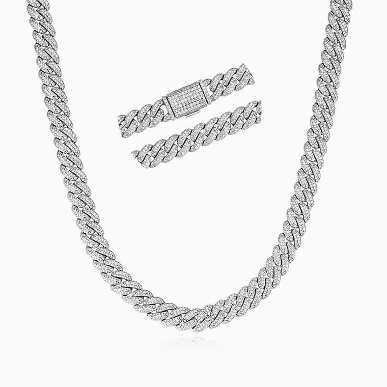 Custom moissanite cross pendant by Shining Star