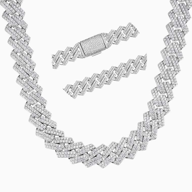 Men's Hip-Hop Chains | 925 Silver Moissanite/Zircon- Shining Star