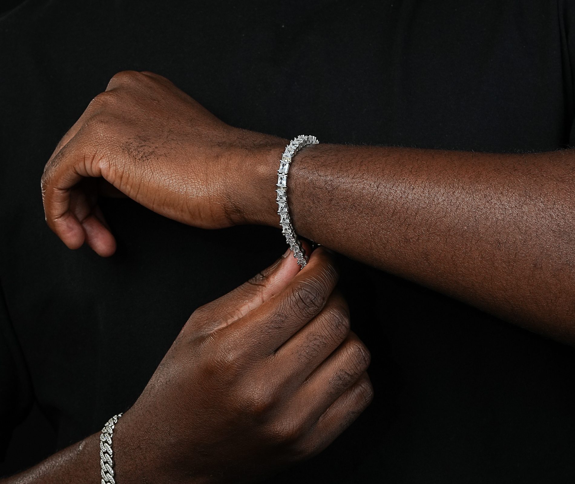 Shining Star Jewelry VVS Clarity Moissanite Fashion Simple Style Tennis Bracelet
