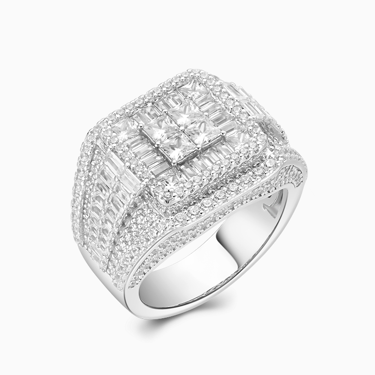 Bulk Purchase of Men's Hip-Hop Rings | Men's Hip-Hop Ring Manufacturing Factory | Shining Star Jewelry Official Website