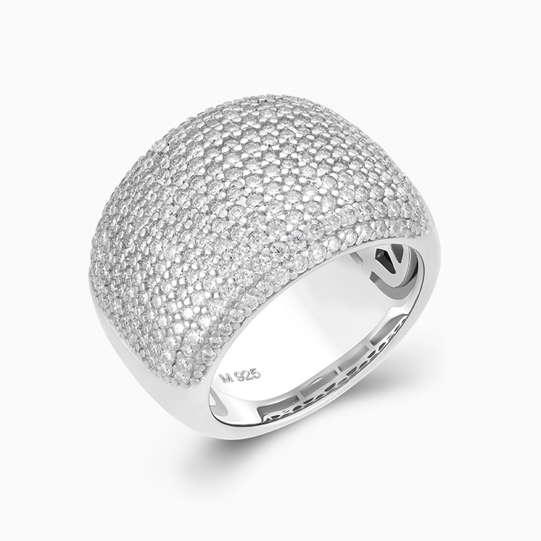 Shining Star Jewelry Women's Iced Out Zircon Chunky 925 Silver Jewelry Set Shining Star Jewelry Women's Iced Out Zircon Chunky 925 Silver Jewelry Set