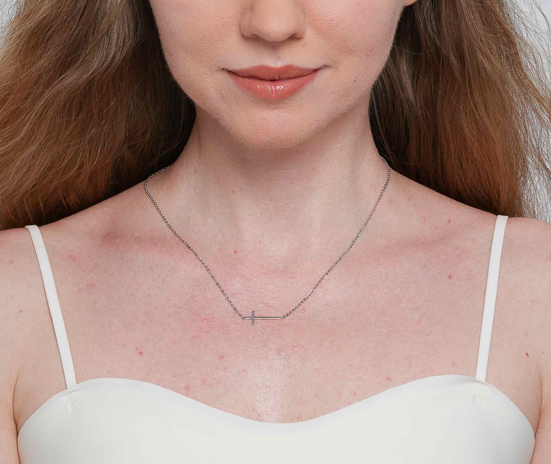 Shining Star Jewelry Adjustable Smooth Cross Charms Pendant Fine Necklace Women Shining Star Jewelry Adjustable Smooth Cross Charms Pendant Fine Necklace Women