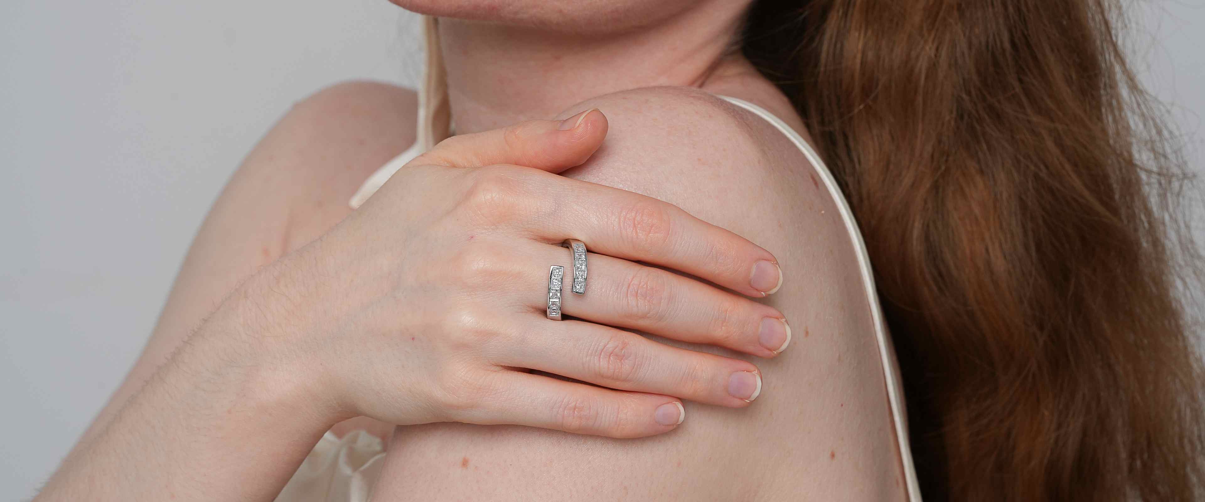 Shining Star Jewelry Solid 925 Silver Moissanite Princess Cut Women's Ring Shining Star Jewelry Solid 925 Silver Moissanite Princess Cut Women's Ring