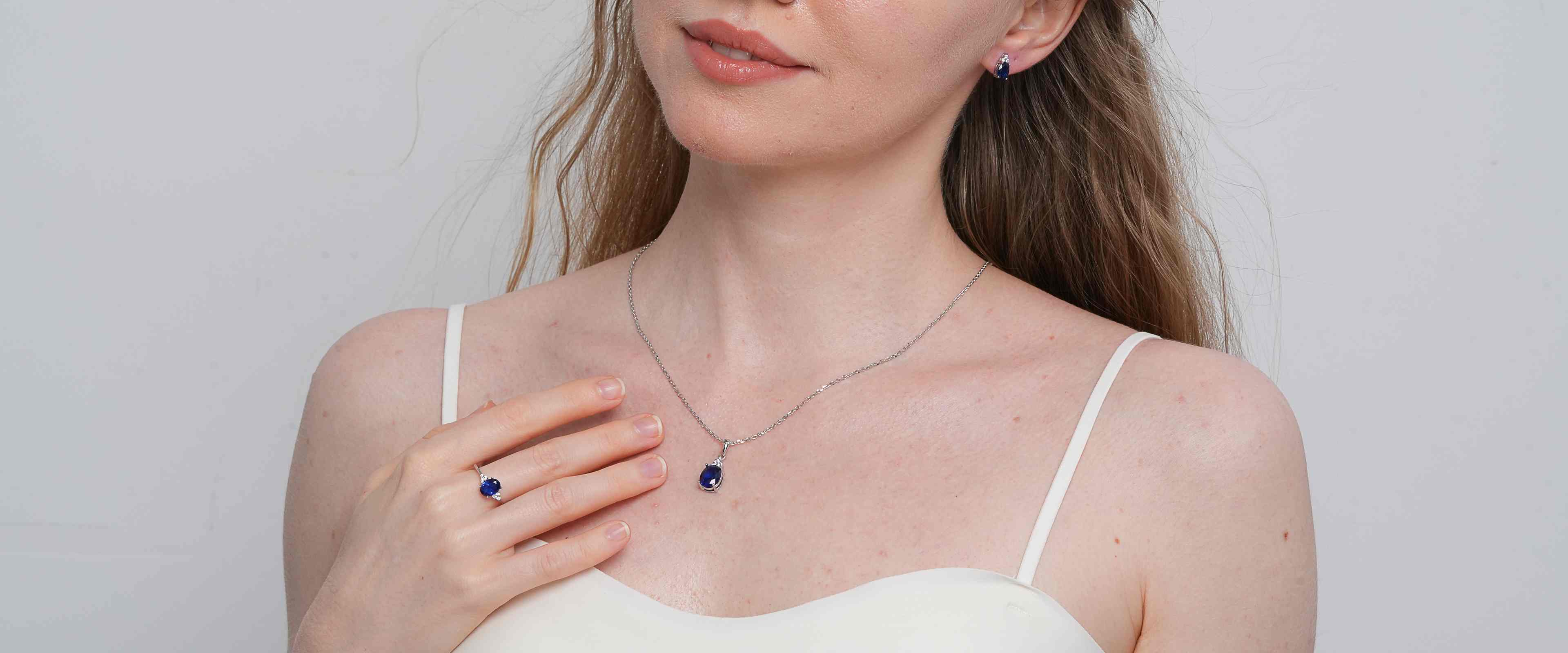 Shining Star Jewelry Women Oval Cz Wedding Earrings Ring Necklace Jewelry Set Shining Star Jewelry Women Oval Cz Wedding Earrings Ring Necklace Jewelry Set