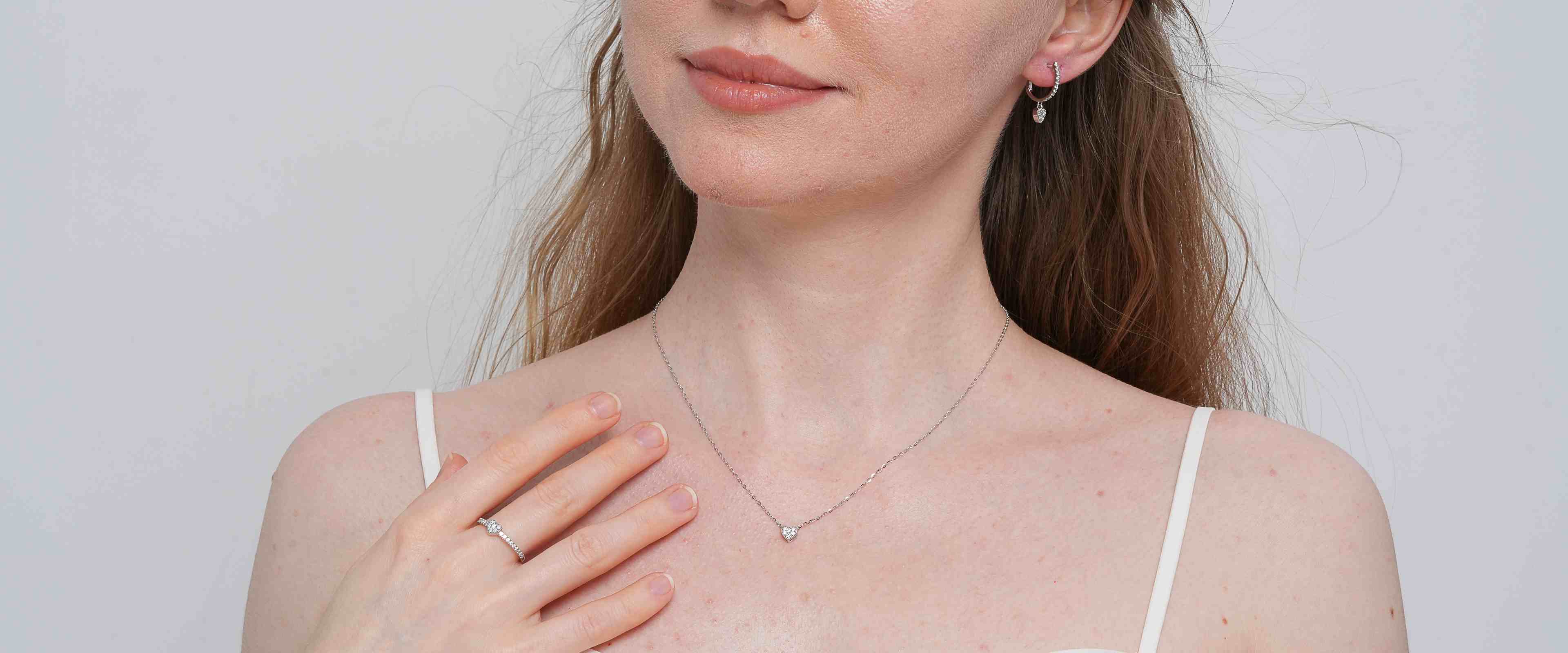 Shining Star Jewelry High Quality 925 Sterling Silver Heart-Shaped Jewelry Set Shining Star Jewelry High Quality 925 Sterling Silver Heart-Shaped Jewelry Set