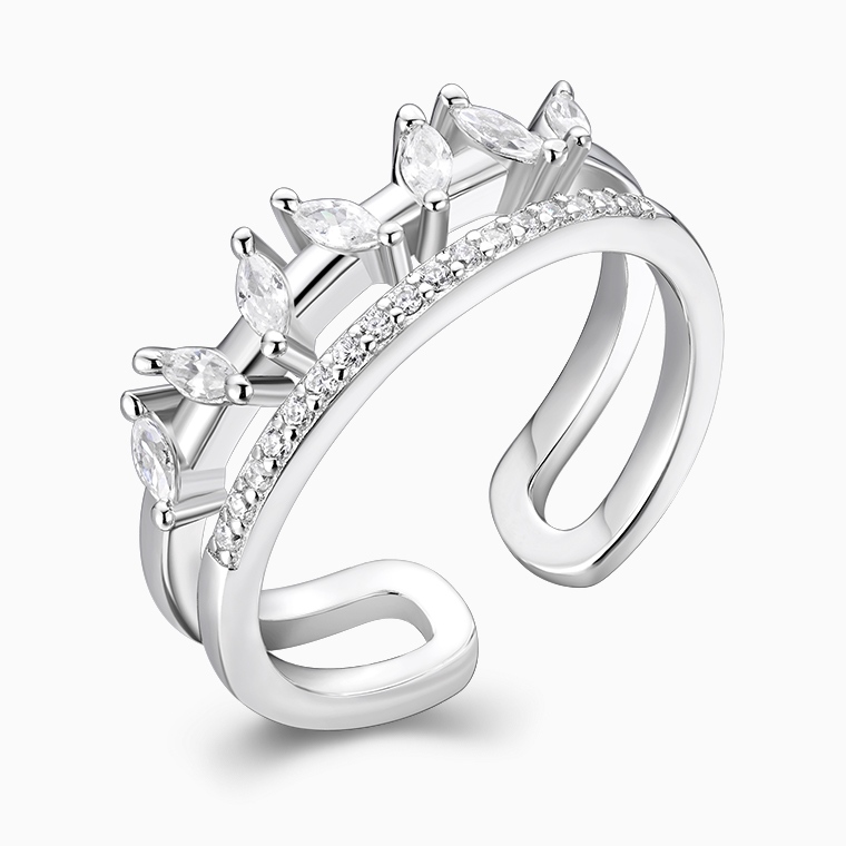Manufacturer of 925 Sterling Silver Moissanite Women’s Rings
